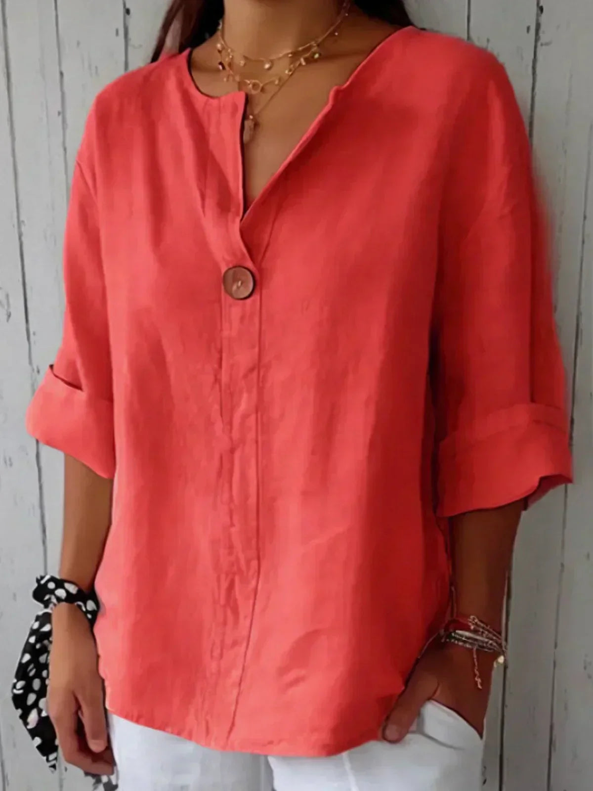 Nicole | Stylische Bluse mit V-Ausschnitt