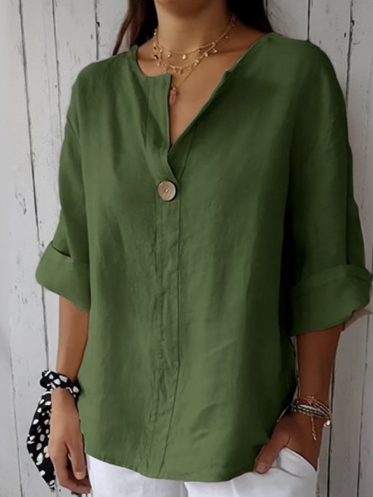 Nicole | Stylische Bluse mit V-Ausschnitt