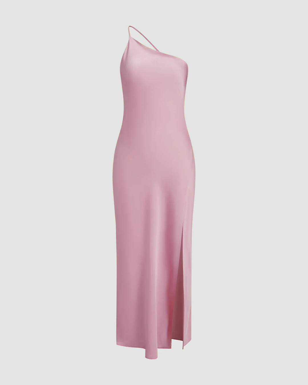 Angelika | Langes Abendkleid mit offenem Rücken und Satin-Schlitz