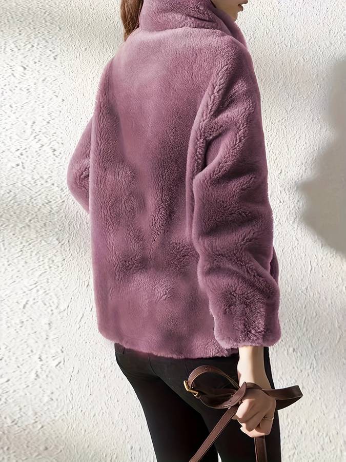 Janette | Teddyjacke mit Taschen