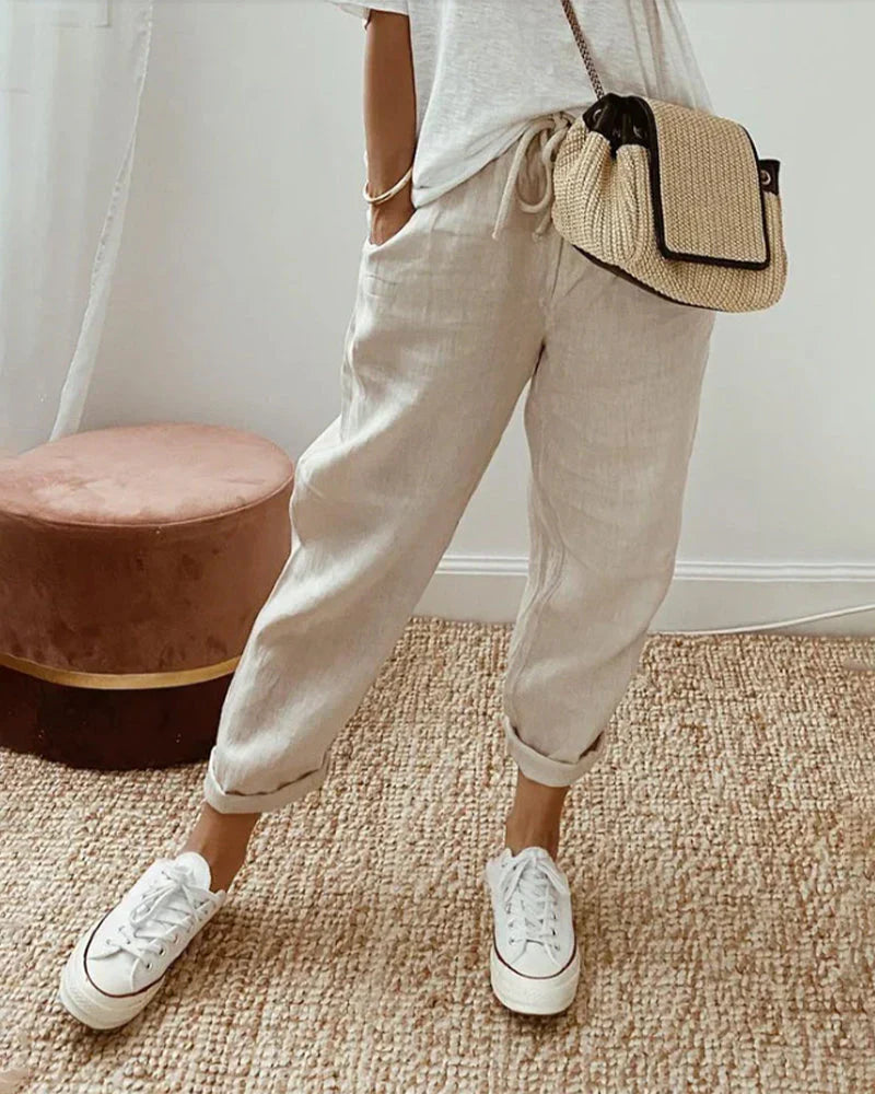 Nives | Elegante Leichte Sommerhose Damen - Luftige Sommerhosen für Stil und Komfort 5