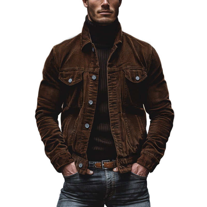 Adam | Vintage Kord Revers Jacke