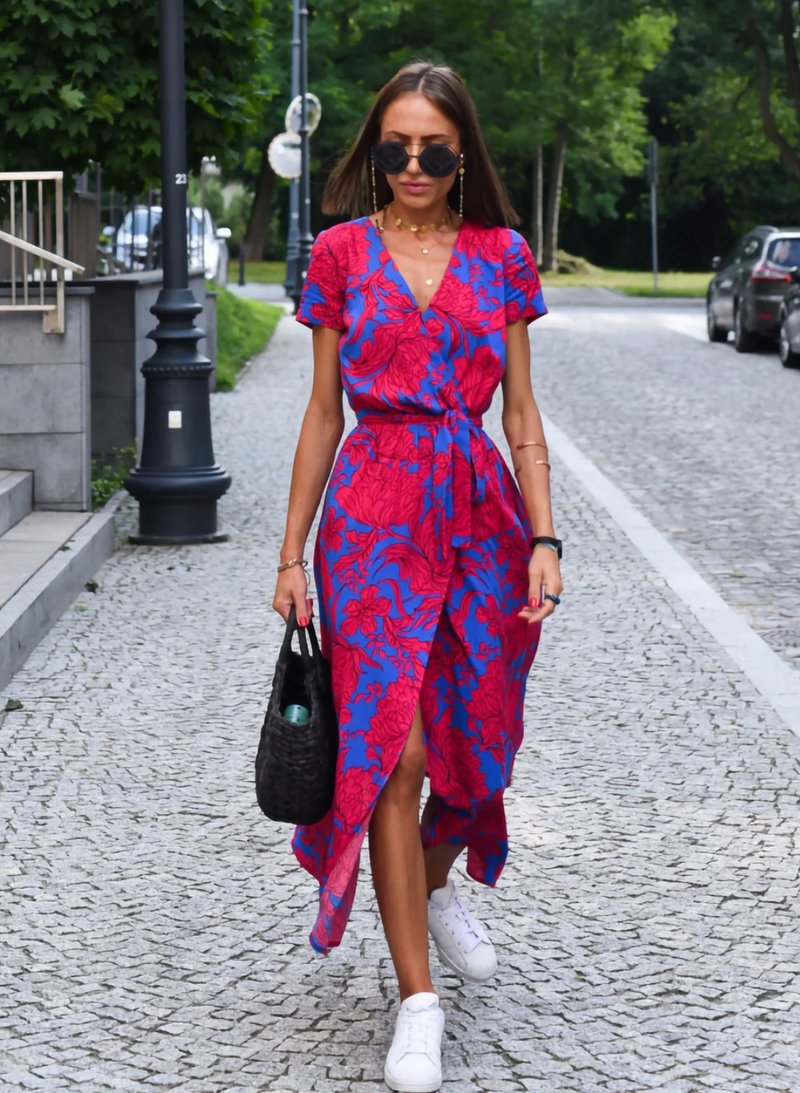 Arna | Blumendruck Damenkleid