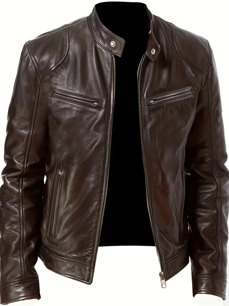 Andreas | Elegante Biker Lederjacke