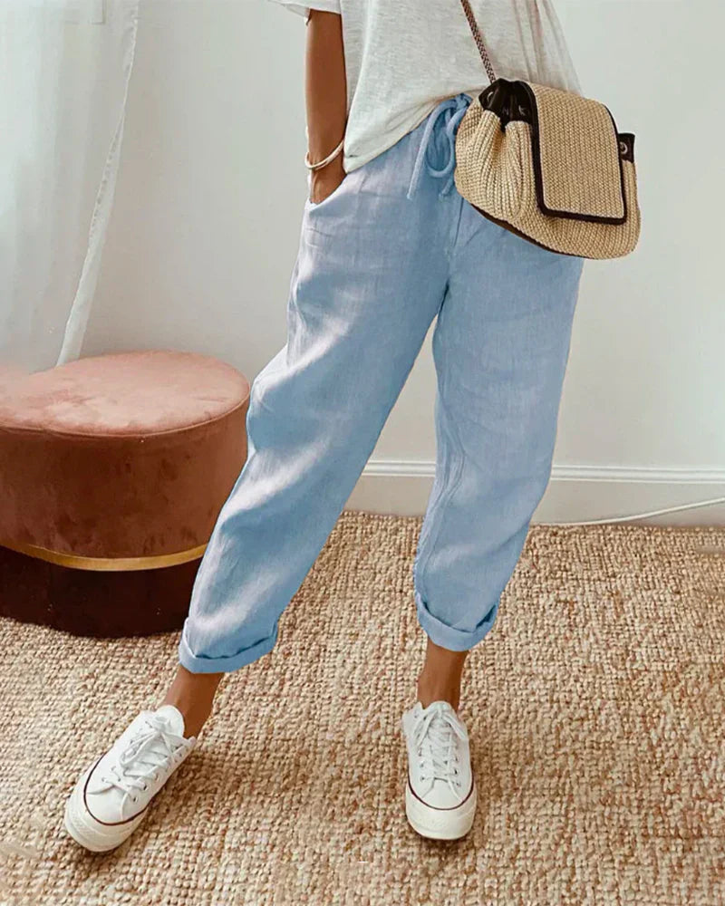 Karin | Elegante Leichte Sommerhose Damen - Luftige Sommerhosen für Stil und Komfort