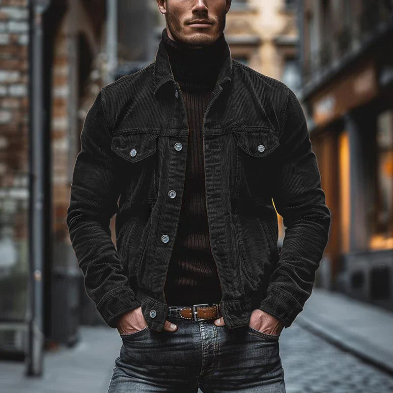 Adam | Vintage Kord Revers Jacke