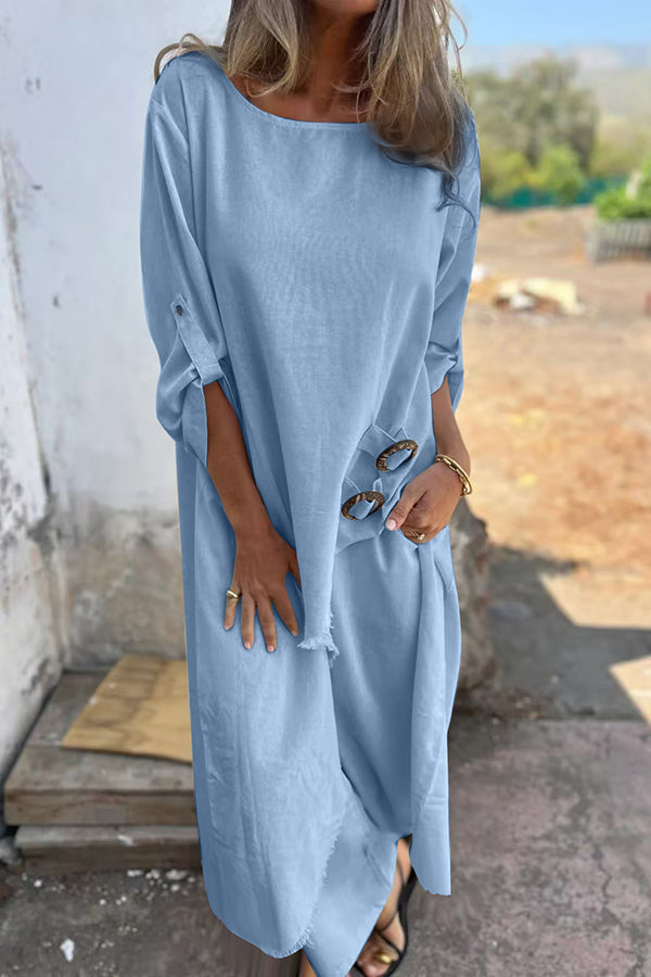 Silke | Mühelos Fließendes Kleid