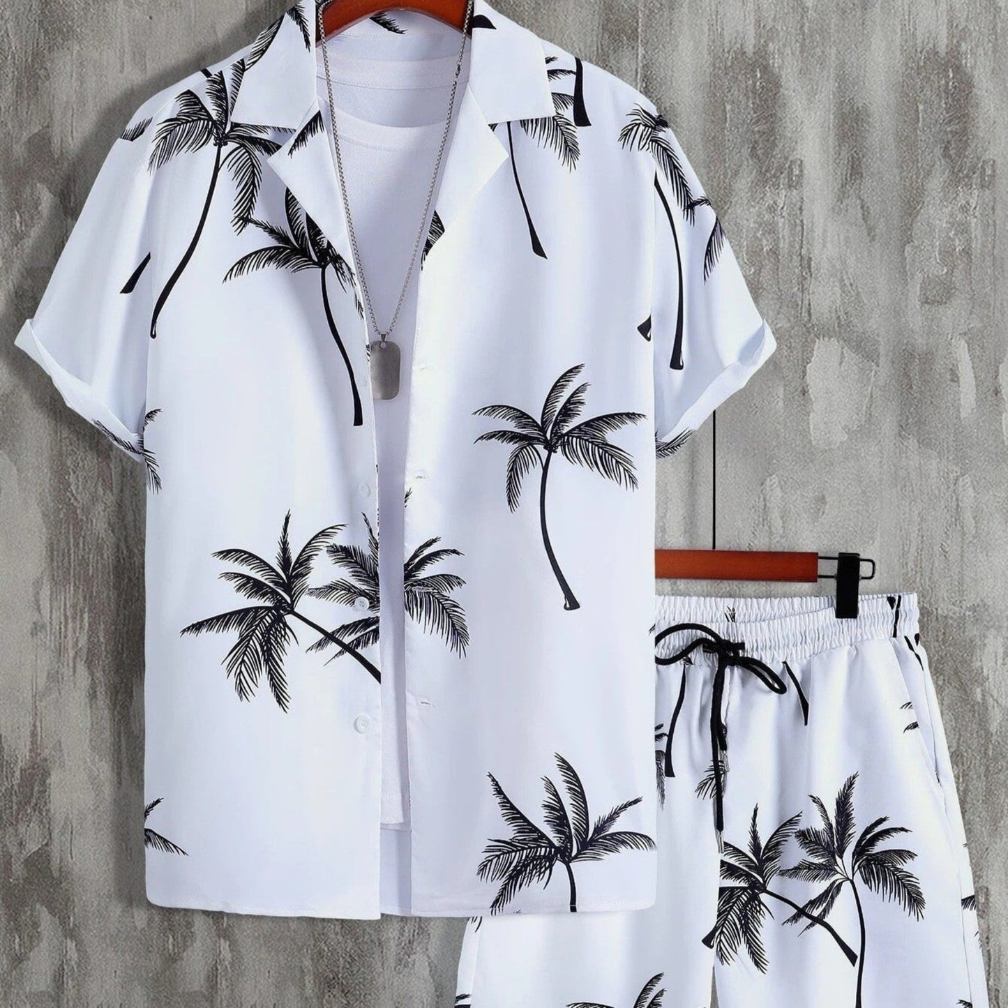 Variant image for Jorden | Zweiteiler Hose und Oberteil Sommer Set im Tropen Design-73