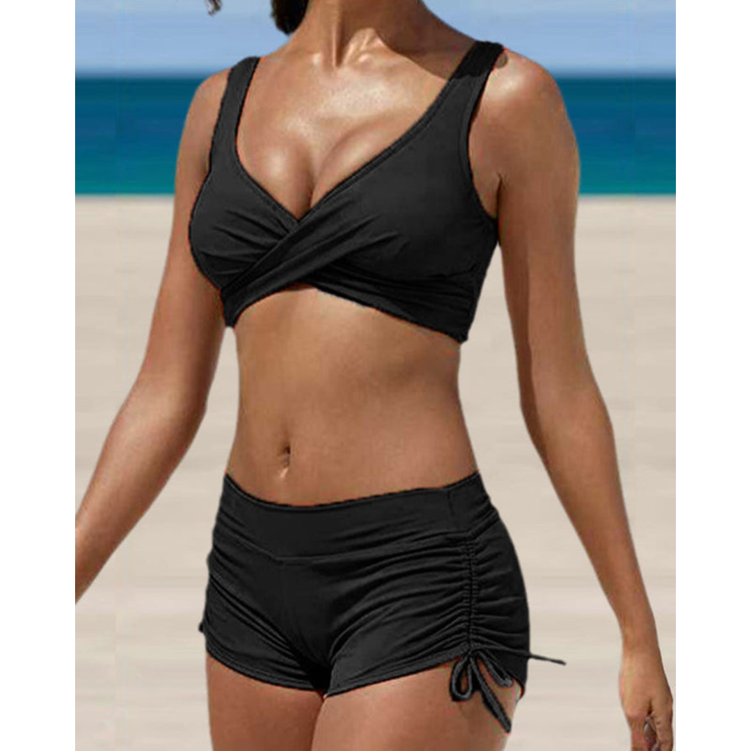Zesty | Bikini mit V-Ausschnitt und Verstellbaren Trägern in Modernen Mustern