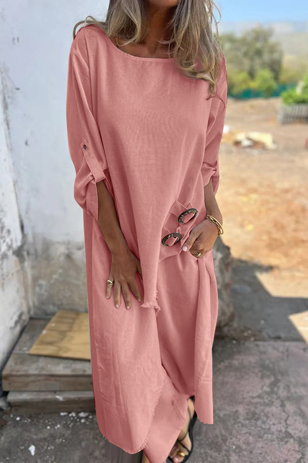 Silke | Mühelos Fließendes Kleid