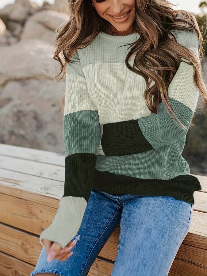 Esmeralda | Gestreifter Strickpullover