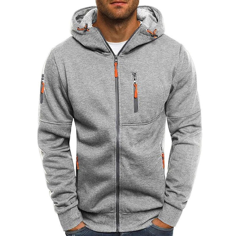 Gunnar | Zipper Strickjacke mit Kapuze