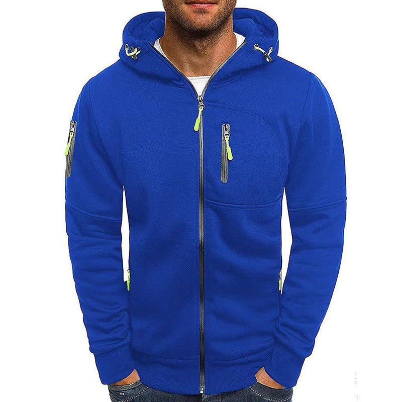 Gunnar | Zipper Strickjacke mit Kapuze