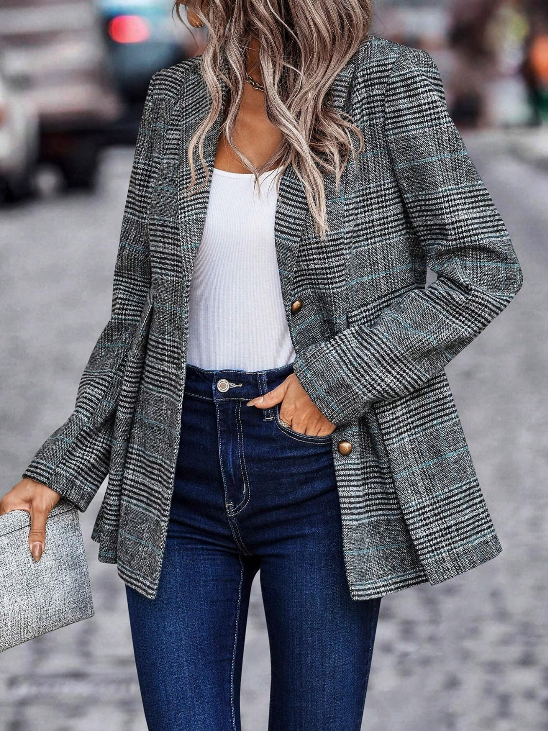 Irmgard | Karierter Blazer