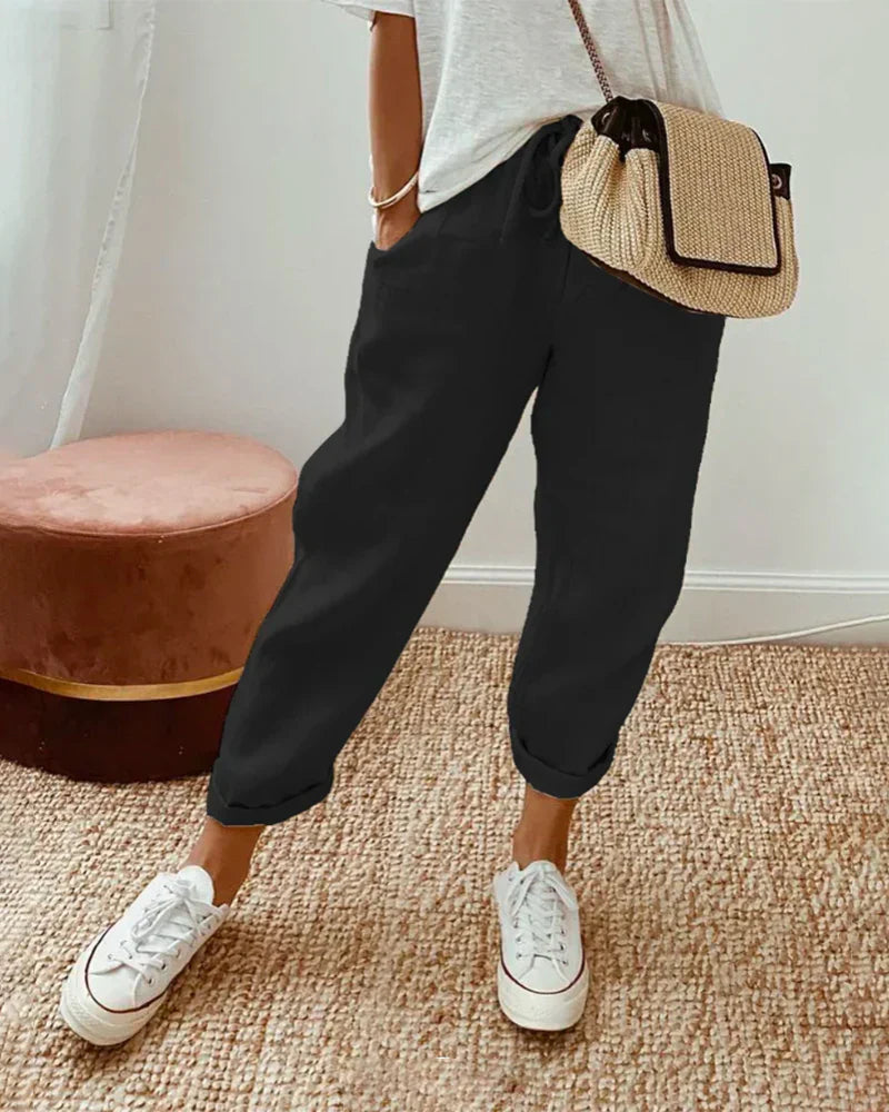 Karin | Elegante Leichte Sommerhose Damen - Luftige Sommerhosen für Stil und Komfort