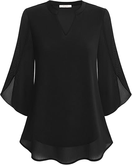 Rebecca | Elegance Bluse Damen Puffärmel Top für Sommer