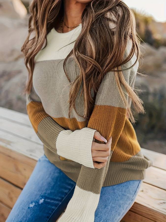 Esmeralda | Gestreifter Strickpullover