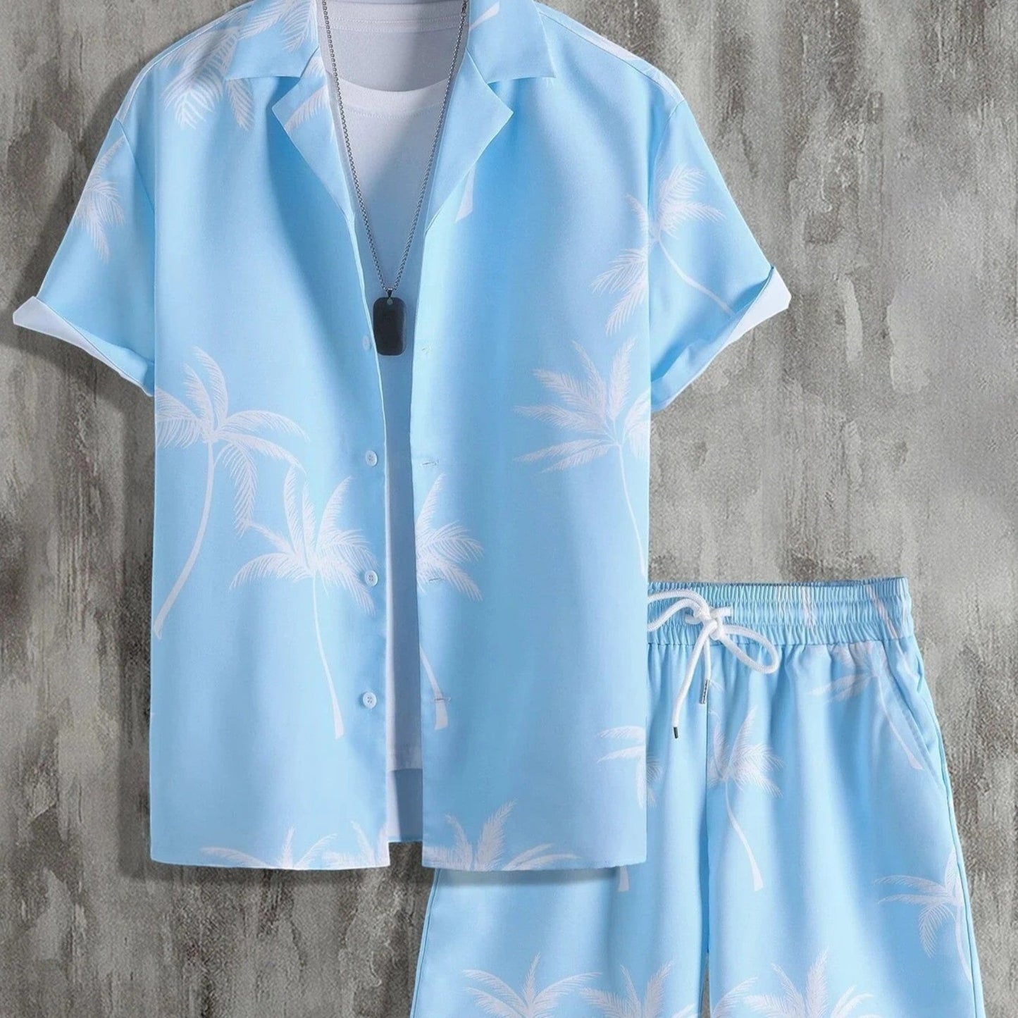 Jorden | Zweiteiler Hose und Oberteil Sommer Set im Tropen Design