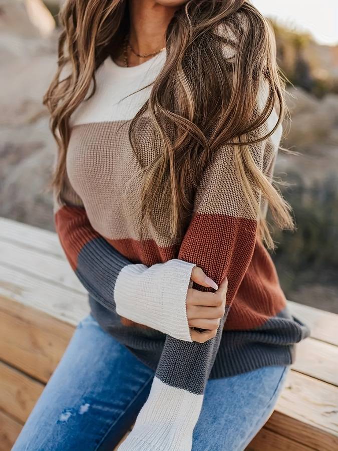 Esmeralda | Gestreifter Strickpullover