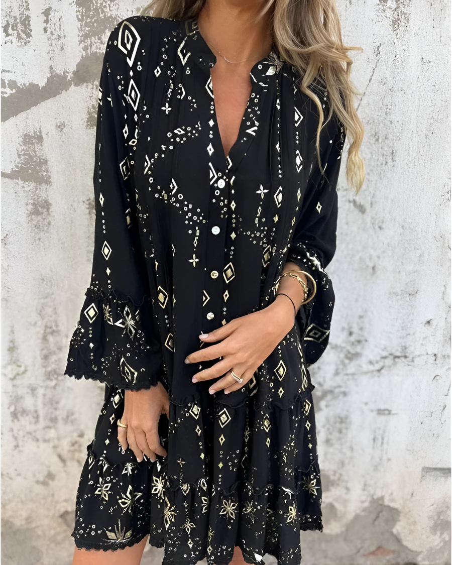 Nore | Festliches Damenkleid aus Atmungsaktivem Stoff für Lässige und Formelle Anlässe-2