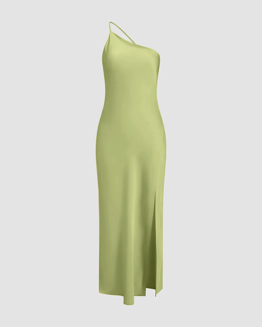 Angelika | Langes Abendkleid mit offenem Rücken und Satin-Schlitz