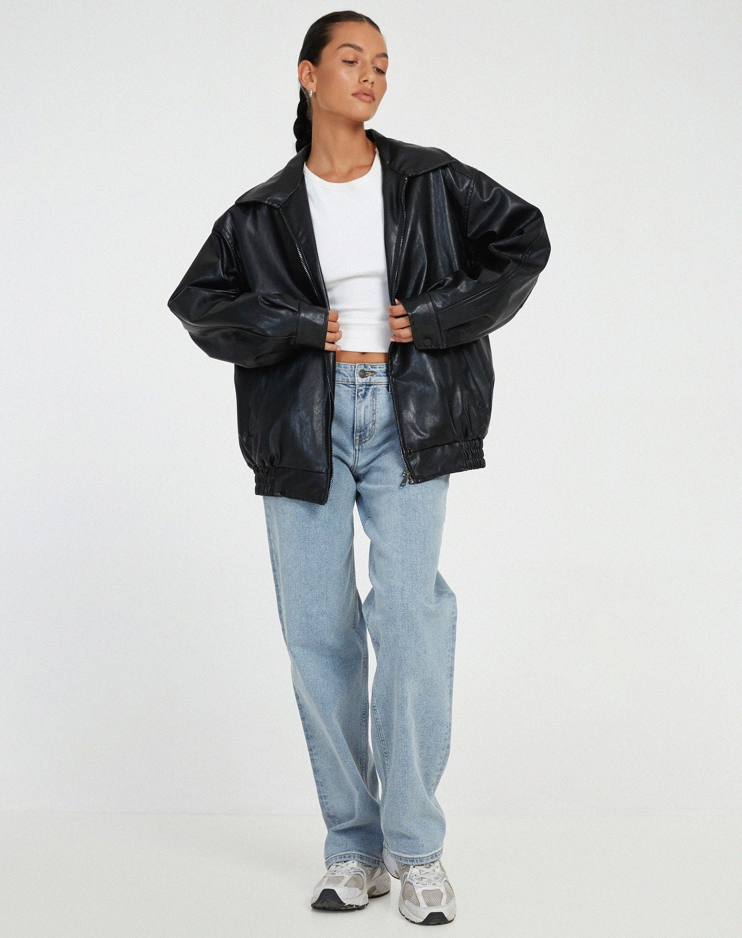 Alma | Lockere Lederjacke