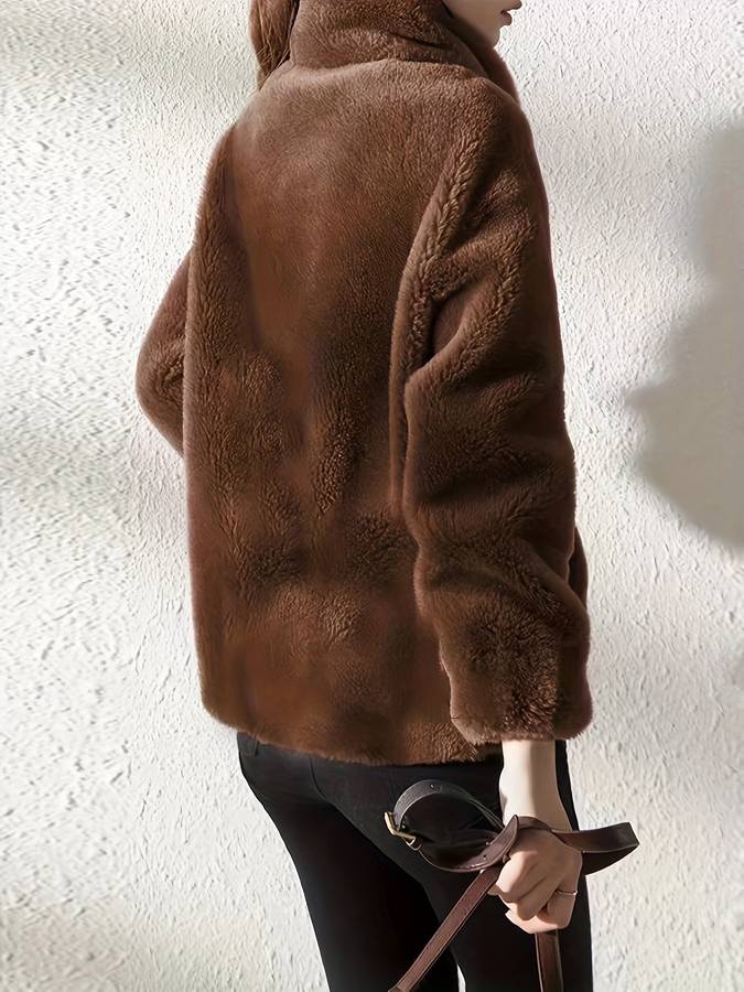 Janette | Teddyjacke mit Taschen