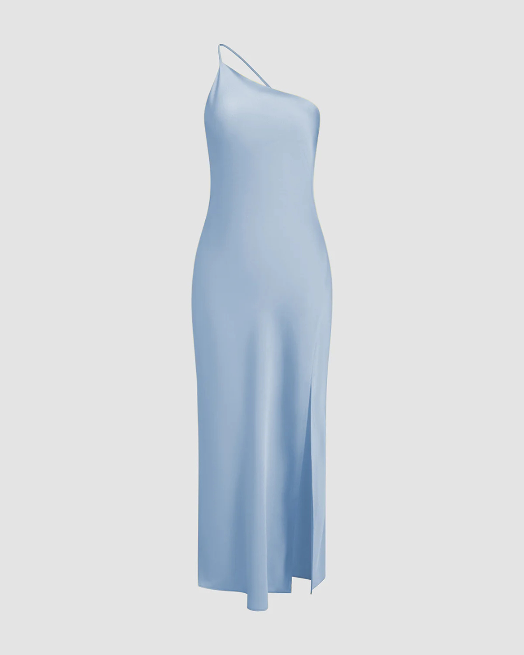 Angelika | Langes Abendkleid mit offenem Rücken und Satin-Schlitz