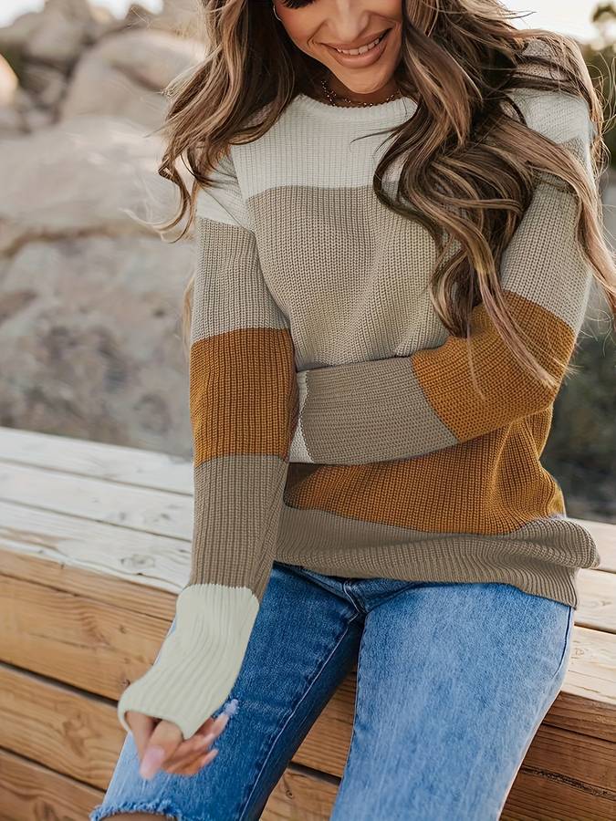 Esmeralda | Gestreifter Strickpullover
