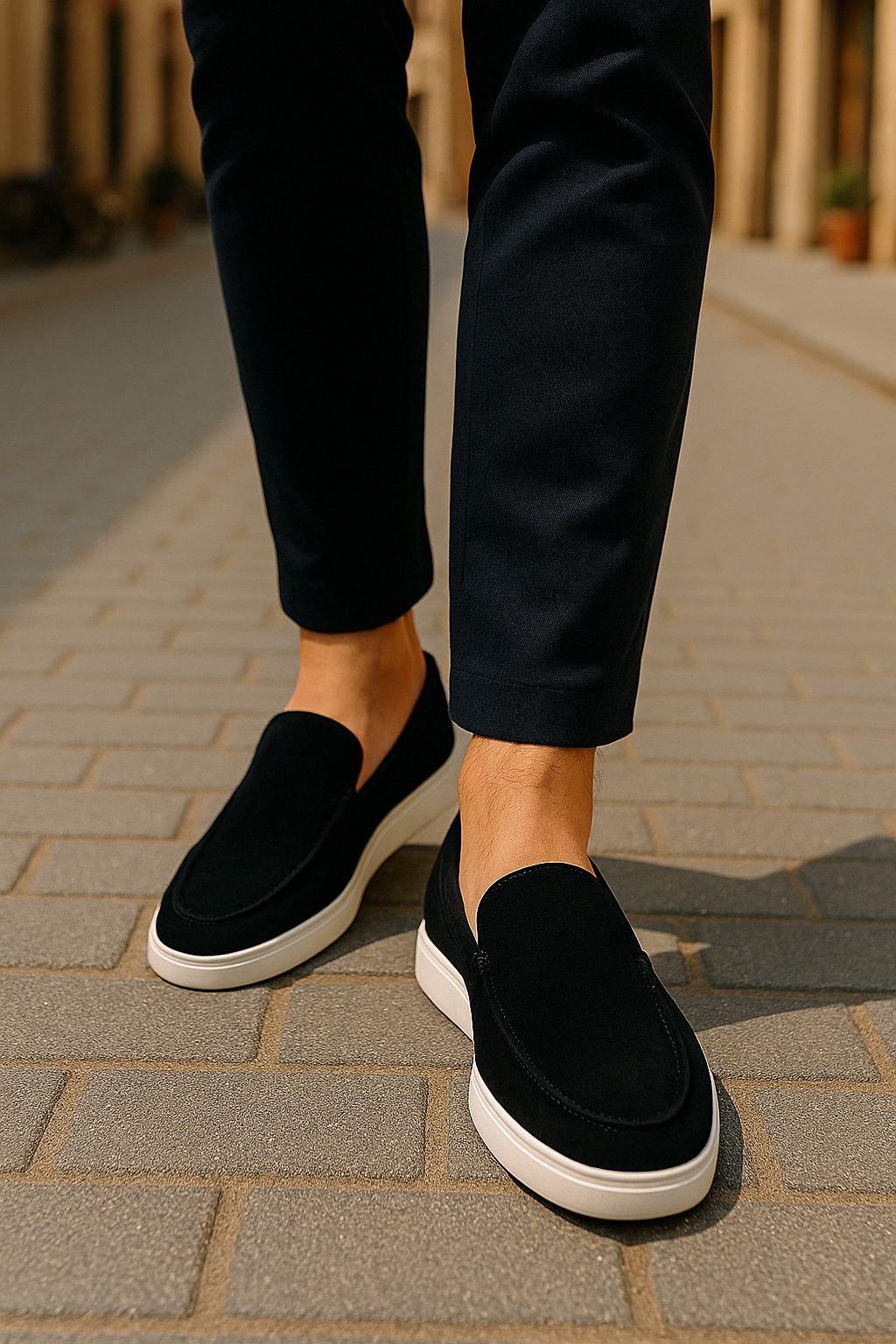Niklas | Wildleder Slipper für Männer