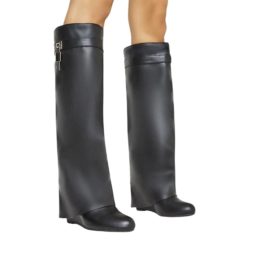 Rike | Haifischschnallen-Stiefel aus Leder