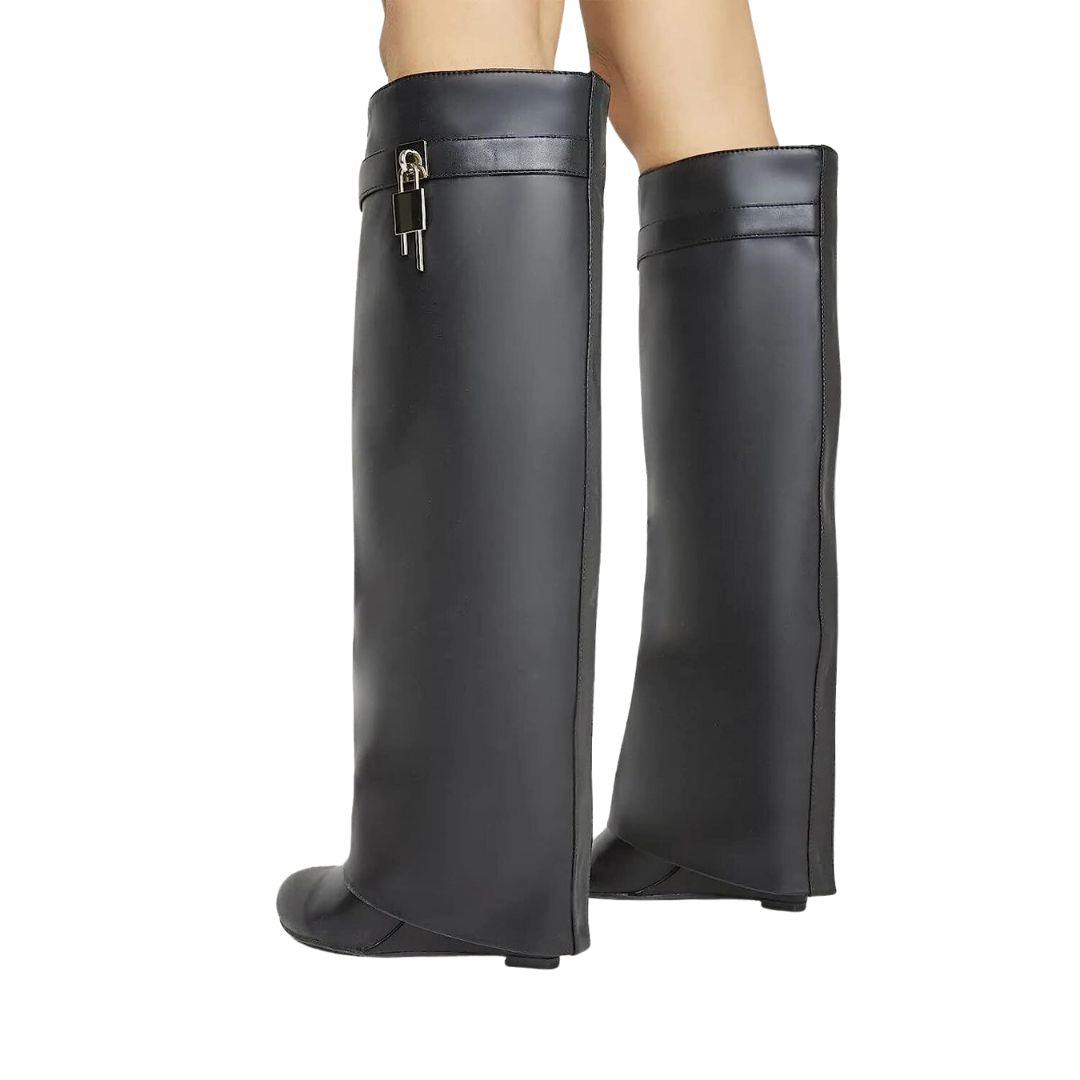 Rike | Haifischschnallen-Stiefel aus Leder