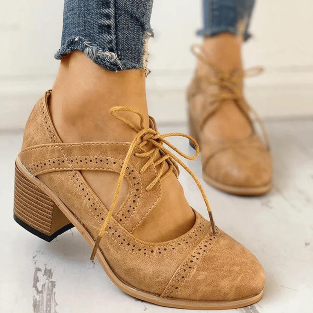 Stivali Eleganti | Stivali Primaverili Donna in Pelle Sintetica Grigia e Marrone 5