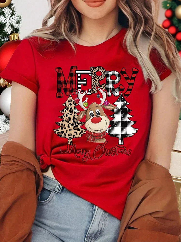 Viktoria | Weihnachten T-Shirt mit kurzen Ärmeln