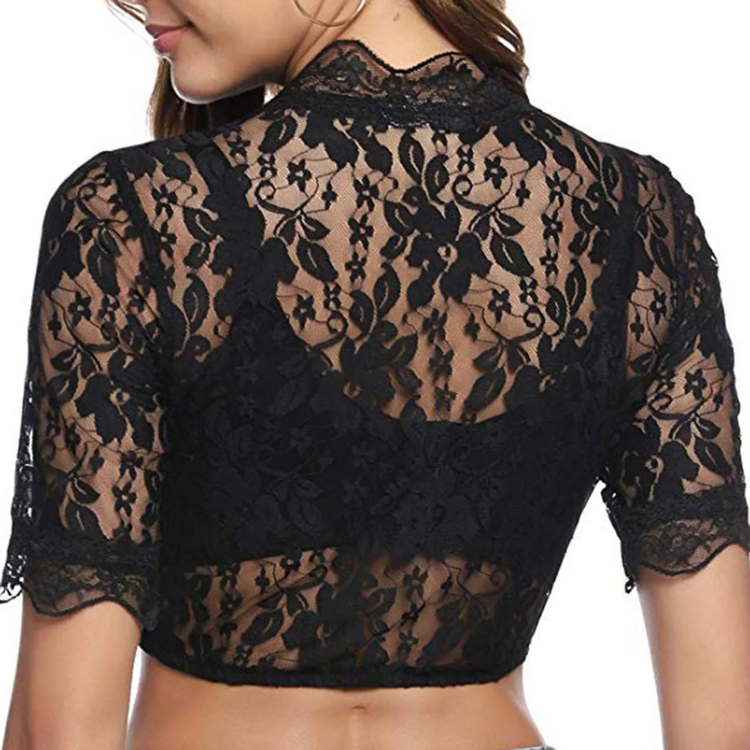 Louisa | V-Ausschnitt Elegante Trachtenbluse