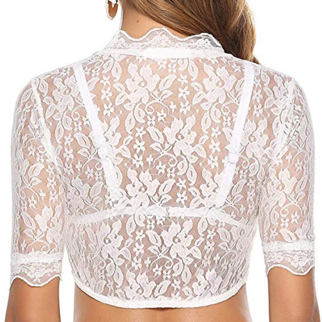 Louisa | V-Ausschnitt Elegante Trachtenbluse