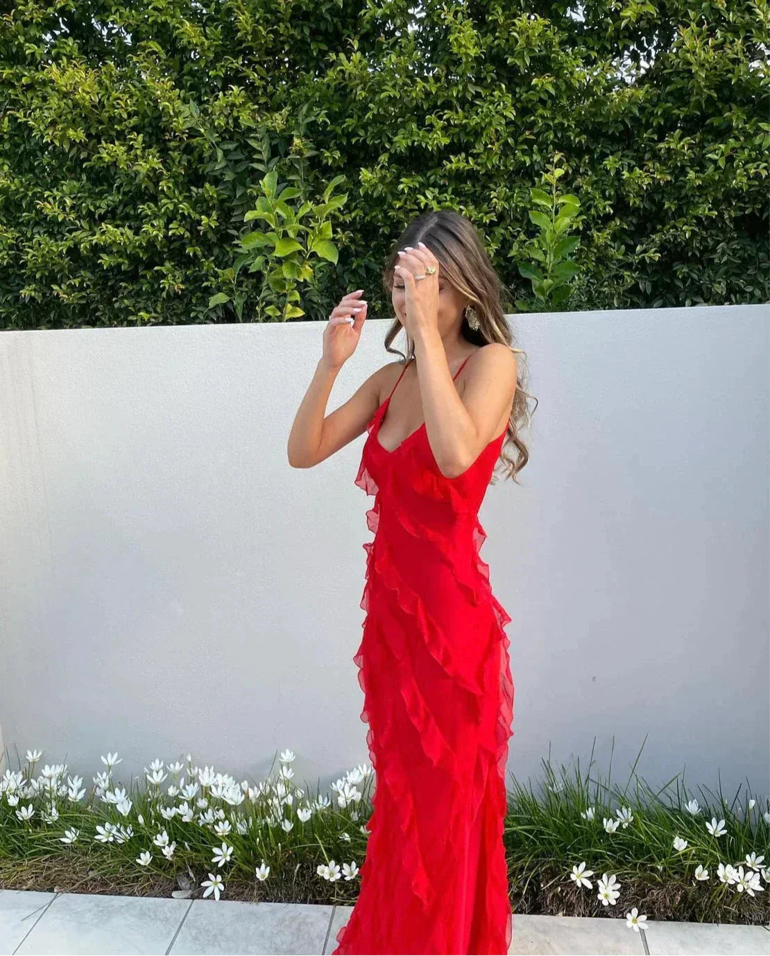 Leah | Festliches Maxikleid für Damen mit Off-Shoulder-Ausschnitt und Rückenlosem Design
