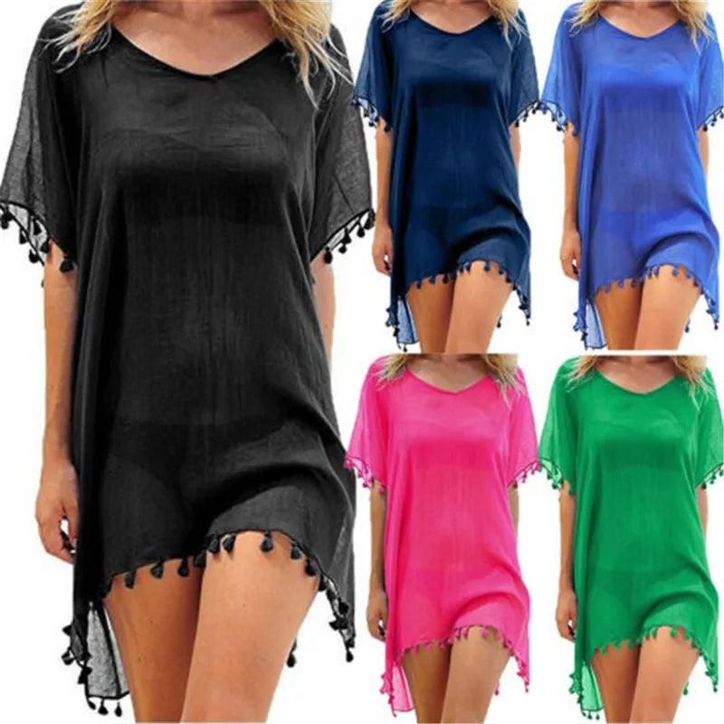 Maria | Chiffon Strandkleid Elegantes Beach Cover Up