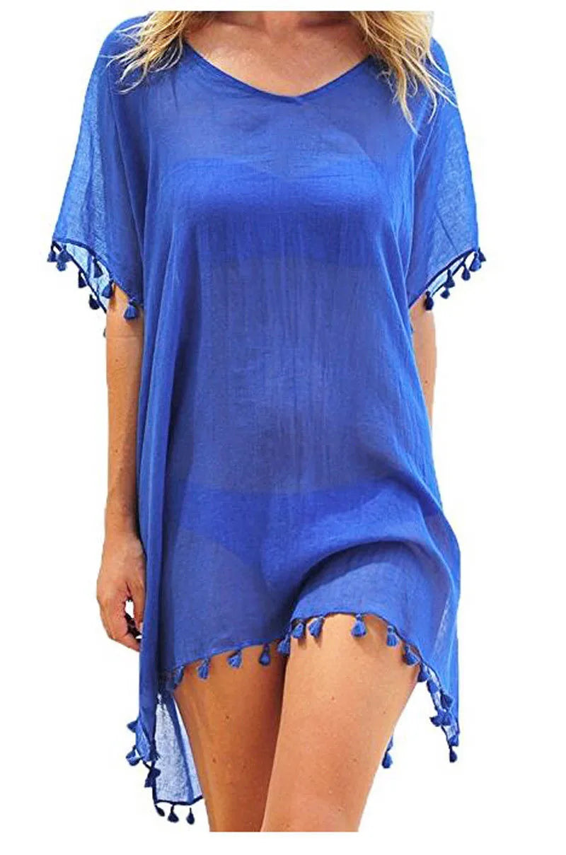 Variant image for Chiffon Strandkleid Damen | Elegantes Beach Cover Up-2