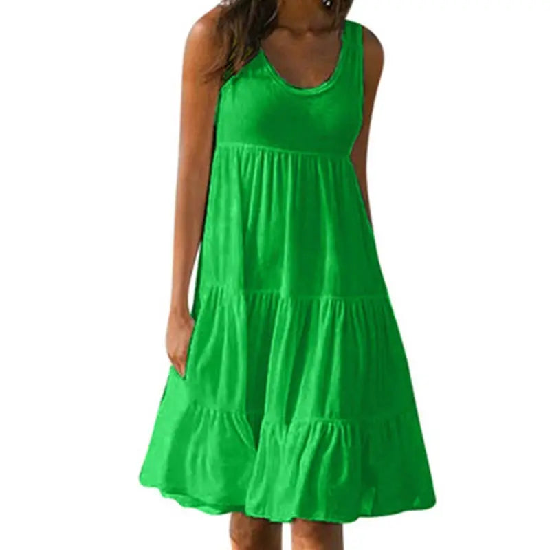 Stefanie | Damenkleid Boho Mini Kleid mit Rüschen für Sommerlook