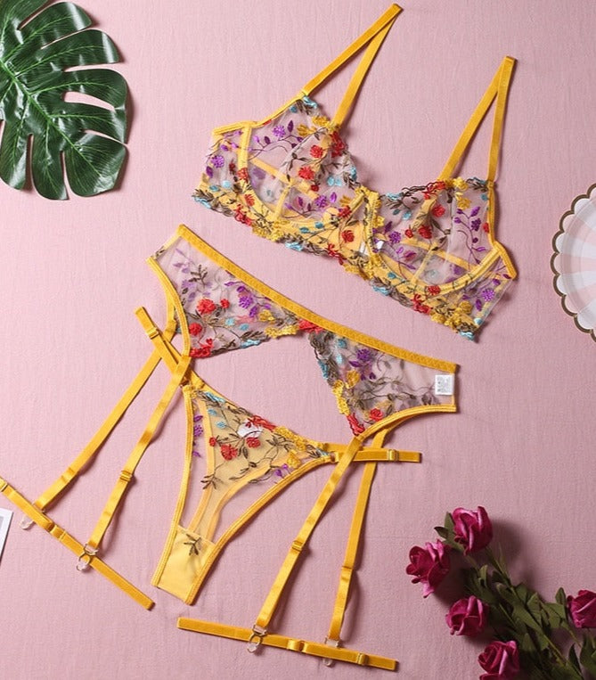 Lorelei | Dreiteiliges Dessous-Set