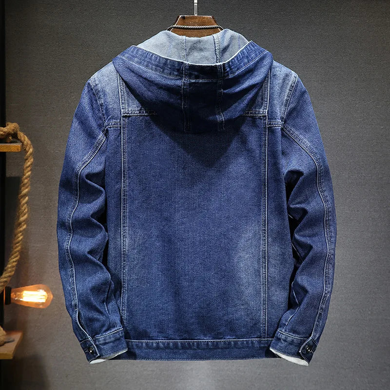 Tristan | Denim-Jacke mit Kapuze