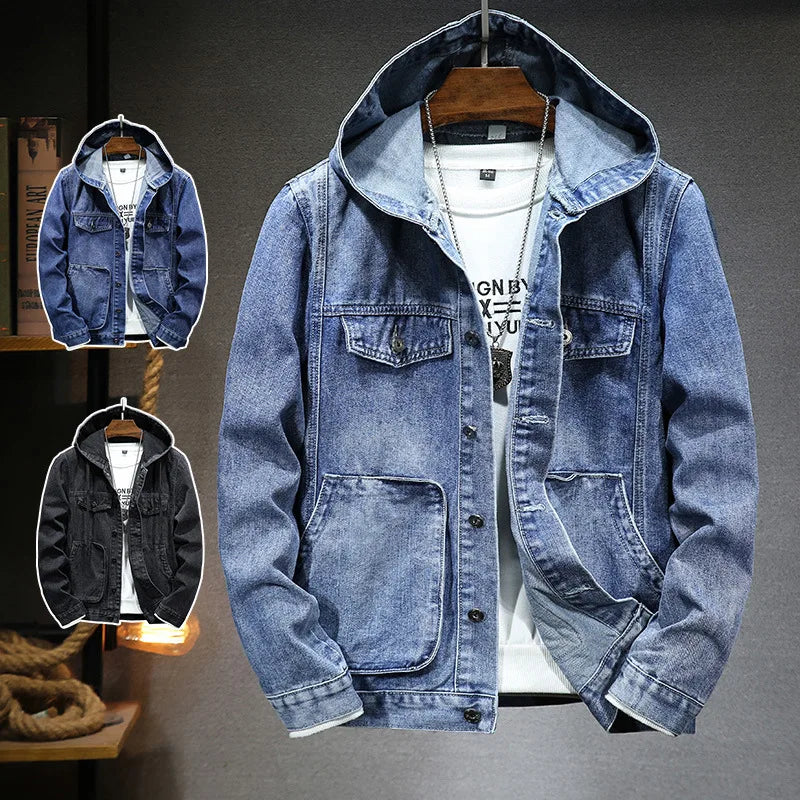 Tristan | Denim-Jacke mit Kapuze
