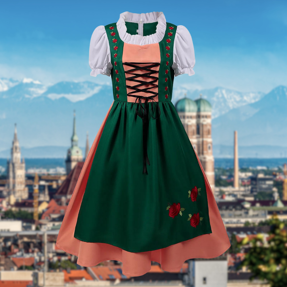 Jessica | Traditionelles Design Midi Kleid