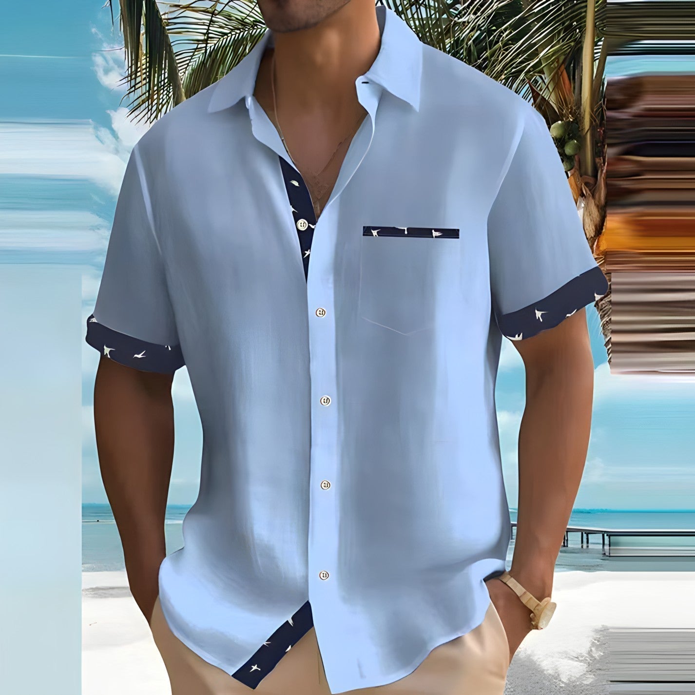Variant image for Leon | Herren Hemd Kurzarm-13