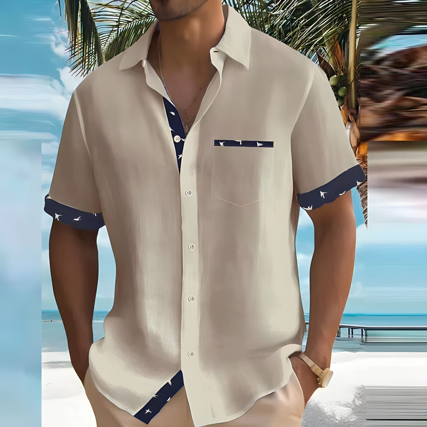 Variant image for Leon | Herren Hemd Kurzarm-1