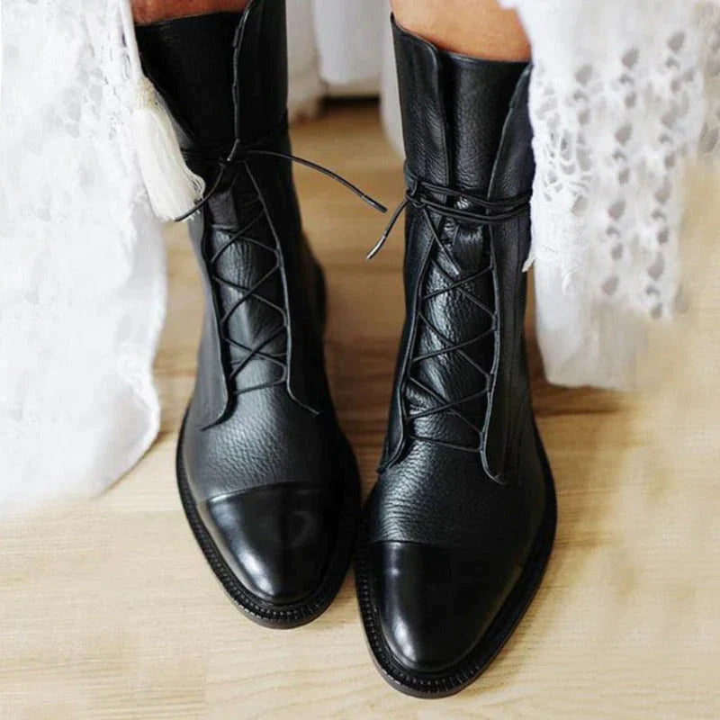 Pauline | Elegante Schnürstiefelette