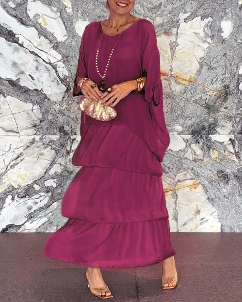 Leilany | Elegantes Kleid Festliches Damenkleid für Hochzeitsgast und besondere Anlässe