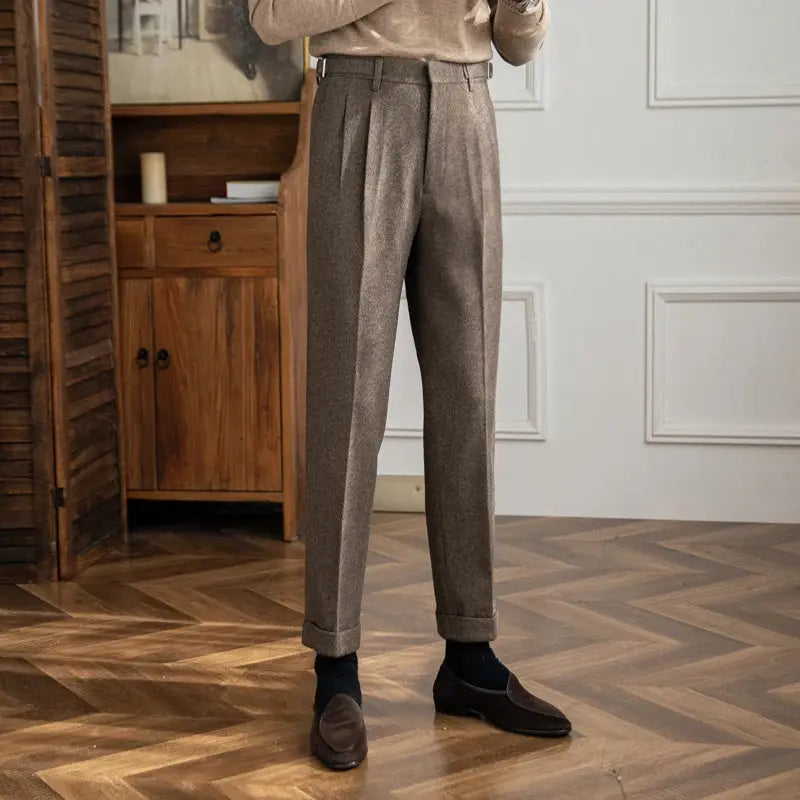 Steffen | Gerade Hose mit hoher Taille