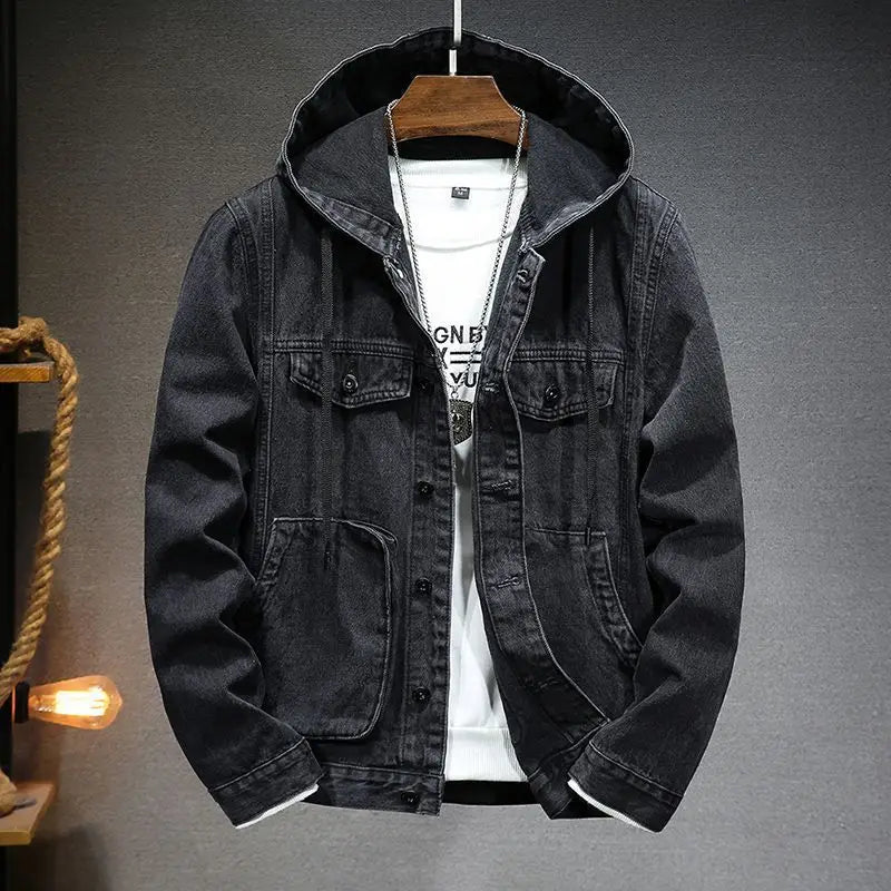 Tristan | Denim-Jacke mit Kapuze